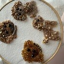 初心者OK！動物ビーズ刺繍/リュネビル刺繍の講座の風景