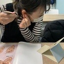 キラキラを楽しむ♡耳つぼ＆ボディージュエリー入門の講座の風景