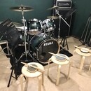ドラム🥁楽しく挑戦してみましょう！吹奏楽部の方も♪の講座の風景
