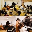 ドイツ語＆ピアノレッスン「笑顔で音楽を！」の講座の風景