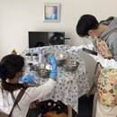 おうちの子のシャンプー手作り石鹸に🧼の講座の風景