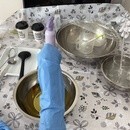 おうちの子のシャンプー手作り石鹸に🧼の講座の風景