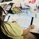 イラストが好きな方に絵の世界をもっと深くまで！の講座の風景