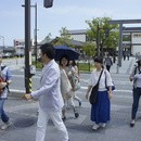 実際の神社をお参りして日本神話を学ぼう！の講座の風景