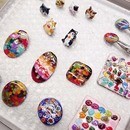 七宝焼の工房アンクル・ゼットの開催する講座の風景