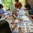 筆文字で自分らしさを楽しむ体験をしてみませんか？の講座の風景