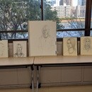 人物スケッチ会・飾れるフラワーデッサン教室　主催の講座の風景