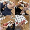 素敵なお花のスイーツをいっしょに作りましょう！の講座の風景