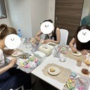 素敵なお花のスイーツをいっしょに作りましょう！の講座の風景