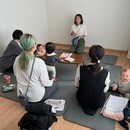 噛むを育むベビーフード「KAMUHUG」が運営するインライン離乳食教室　わくわく離乳食ラボの開催する講座の風景