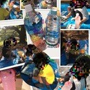 ぐるぐるの木(親子お絵描き青空教室)の講座の風景