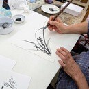 お手本前に知りたい｜水墨画の"線”だけ練習会の講座の風景