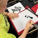 心を落ち着け集中し、筆と紙と貴方だけの時間の講座の風景