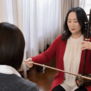 二胡も五線譜で。 二胡とピアノを、もっと楽しく。の講座の風景