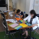 切り絵ワークショップ　初心者でも安心の講座の風景