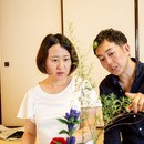 RIJO　生け花教室の講座の風景