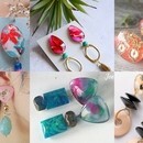 ガラスカボションアクセサリー・雑貨の講座の風景