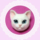 初めてでも2時間で完成、可愛い猫顔羊毛フェルト体験の講座の風景