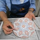 絵付けタイル工房AZULの講座の風景