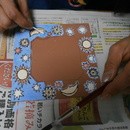 絵付けタイル工房AZULの講座の風景