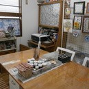 絵付けタイル工房AZULの講座の風景