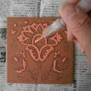 絵付けタイル工房AZULの講座の風景