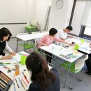 弥永和千 色えんぴつ教室の講座の風景