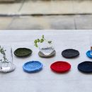 初心者向け編み物ワークショップの講座の風景