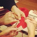  AMU knitting Laboの講座の風景