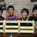 DIYアドバイザーが教える　DIY木工教室の講座の風景