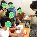 宇佐應凜の吉方位・手相ワークショップの講座の風景