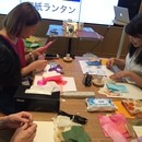 手づくりライト教室　PAPERMOON（ペーパームーン）の開催する講座の風景