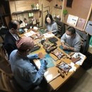 初めてでも出来るレザークラフト体験教室の講座の風景