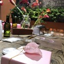 本物のお花・ビーズ・ワイヤーで作るアクセサリーの講座の風景