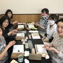 新宿栄光堂の和菓子教室の講座の風景