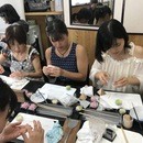 新宿栄光堂の和菓子教室の講座の風景