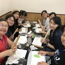 新宿栄光堂の和菓子教室の講座の風景
