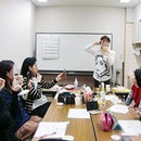 阿部笑子　ビューティワークショップの講座の風景