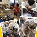 ぐるぐるの木(親子お絵描き青空教室)の講座の風景