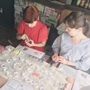 麻✖︎天然石！の講座の風景