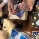 羊毛フェルトで世界に一つ！ブローチ作り🎶の講座の風景