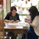 【ピン曲げ・テグス編み】初歩から楽しくレッスンの講座の風景