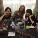 とんぼ玉工房『青い竜宮城』の講座の風景