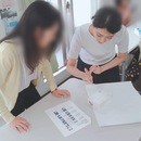 プレゼントラッピング、熨斗講座♫の講座の風景