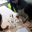 気軽に作れるアクセサリー　ハンドメイド教室の講座の風景