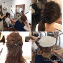 動画で巻き髪やアレンジができなかった不器用さんへの講座の風景