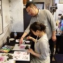 誰でも上達する　嵐酔水墨画書道教室（洛陽会）の講座の風景