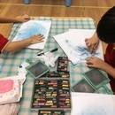 癒しを届けるパステルアートの世界の講座の風景