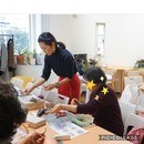 フラワーアレンジでご自宅を素敵に♪の講座の風景