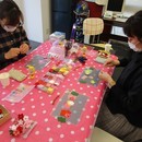 初心者歓迎‼　つまみ細工の講座の風景